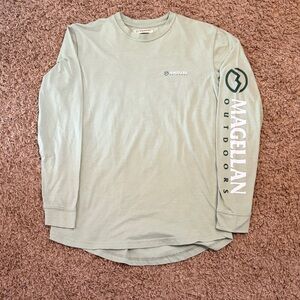 Magellan Outdoors Light Green Long Sleeve Tee